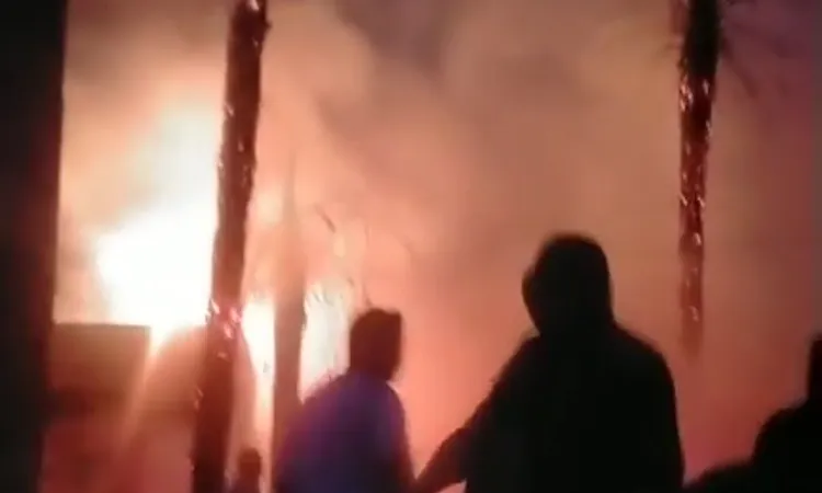 الحماية المدنية تحاول السيطره على حريق منزل بالمنوفية