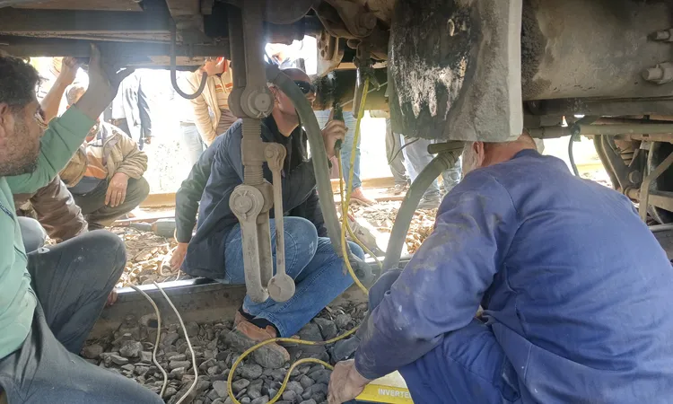 عودة حركة القطارات بالمنوفية على خط القاهرة – طنطا بعد رفع عربة خرجت عن القضبان