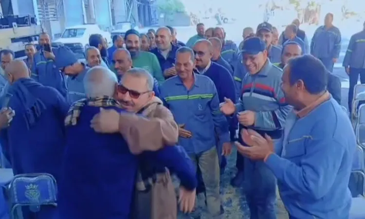 بعد ربع قرن خدمة.. ممر شرفي في حفل وداع “عدنان” بألومنيوم نجع حمادي في قنا