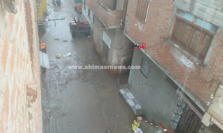 هطول أمطار غزيرة على كفر الشيخ واستمرار رفع حالة الطوارىء | صور