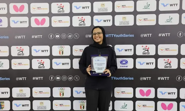 أول تعليق من لاعبة منتخب مصر لتنس الطاولة بعد حصد ذهبية دورة الألعاب الإفريقية للشباب