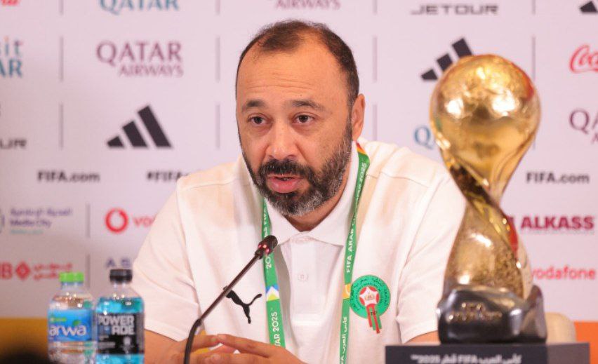 مؤتمر طارق السكتيوي قبل مباراة المغرب ضد الأردن في نهائي كأس العرب
